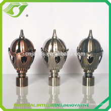 D-F0308 Aluminium curtain tube bamboo finials for home decoration